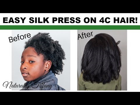 Simple Silk Press | Type 4C Hair | Kids Natural Haircare