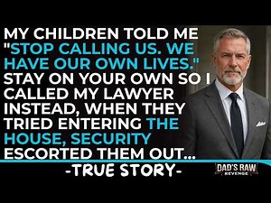 My Children Told Me "Stop Calling Us." So I Stopped — And Called My Lawyer Instead. Shocked When....