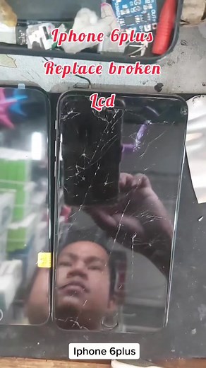 iphone 6plus broken lcd#replace#tutorials#easy replace