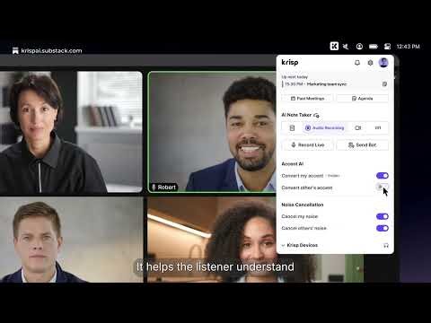 Krisp Introduced Listener-Side Accent Conversion