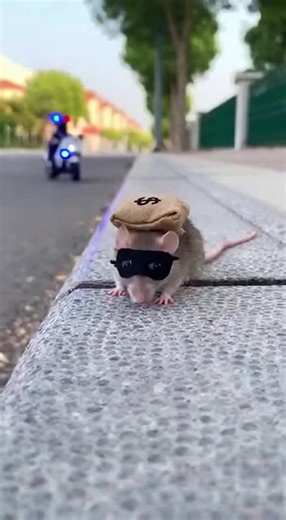 Kitten Catches Mouse After Bank Heist