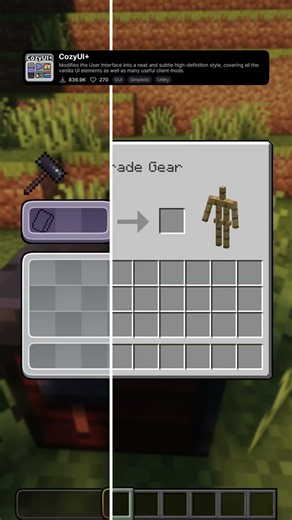 CozyUI+: Best UI Minecraft Texture Pack #minecraft #texturepack #mc