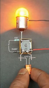 blinker experiment with capacitor#diyproject #experiment #electronics #schoolproject #scienceproject