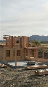 Mountain Countryside Home Construction Timelapse