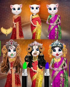 14K views · 202 reactions | Talking Tom Angela Funny Makeup | The Funny Cartoon Makeup #talkingtom #funny #Angela | Wrong Head Puzzles | Facebook