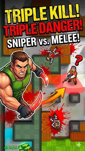 TRIPLE KILL Mastery! 🔥 | Hunter Assassin Gameplay #Shorts