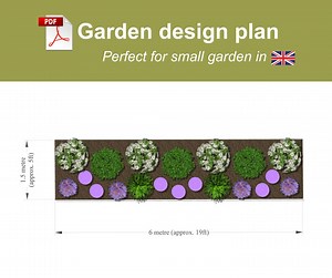 Small Garden Plan – Planting Design Idea – Ornamental Layout – Fence Border Plants - DIY Plan - Etsy Canada