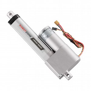 Heavy-Duty Linear Servo (Position Control, 12-24V, 112lb Thrust, 0.6"/sec, 4" Stroke)