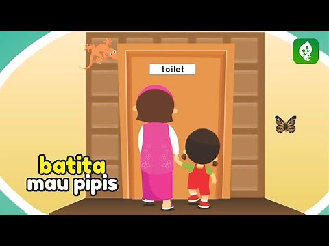 Anak Pipis di Toilet ( Mengajarkan Anak Toilet Training | Buang Air Kecil )