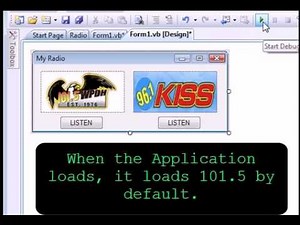 VB.NET - Make A Simple Radio Application - 2 Radio Stations - Roylyn Andrews