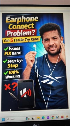 Earphone Not Working Problem Solution in Hindi #EarphoneNotWorking #EarphoneProblem #shorts #Short
