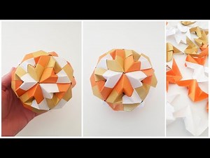 Kusudama origami Sonobe Sounken / TUTORIAL