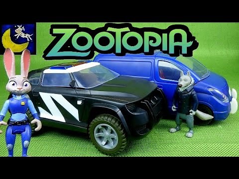 Disney Zootopia Toys! Officer Judy Hopps Police Cruiser & Mr Ottertons Capture Van Playset Toys