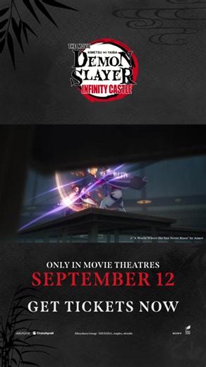 The final battle ignites on the big screen. Demon Slayer: Kimetsu no Yaiba Infinity Castle is only in theatres starting 9/11. Get tickets! | AMC Theatres