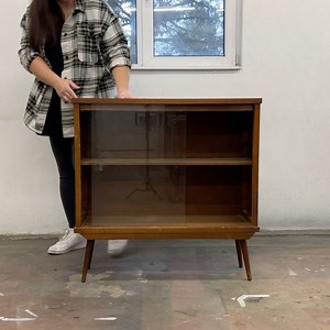 What do you think of this Mid Century Modern Bookcase REVAMP? | Salvaged by k. scott