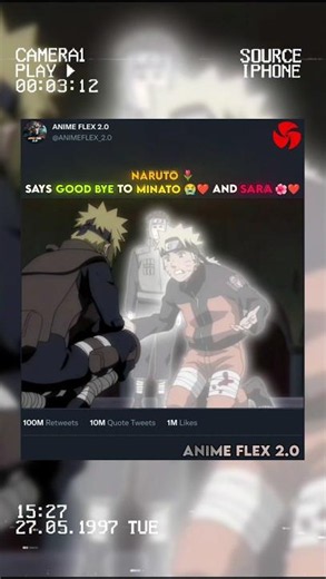 NARUTO 🌷 SAYS GOOD BYE TO MINATO 😭🩹❤ AND PRINCESS SARA 🌺😭 #naruto #narutoshippuden #shorts