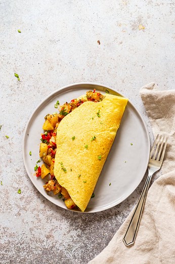 Vegan Omelet with Mung Bean "Egg" - Vegan Richa