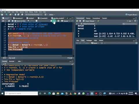 Example of Monte Carlo Simulation in R || (Estimating Regression Coefficients) || Stat Legend