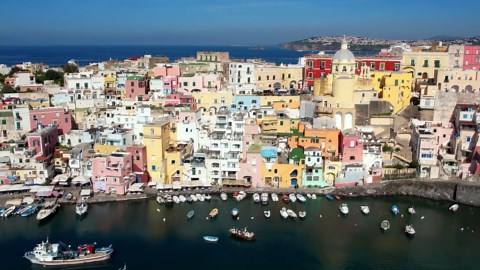Drone Views of Procida: Italy's Hidden Coastal Gem Revealed