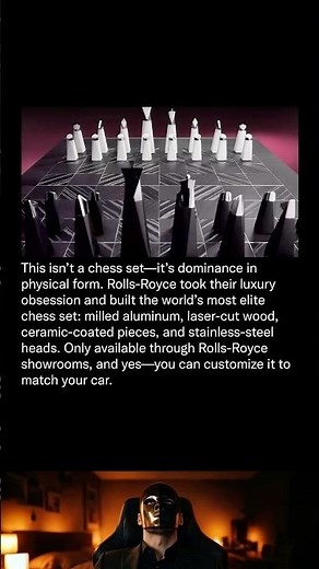 This $50,000 Rolls-Royce Chess Set Is Insane 🤯 #billionaire #luxury