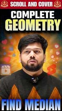 MEDIAN CONCEPT | COMPLETE GEOMETRY THROUGH REELS #geometry #sscmaths