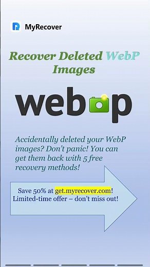 Recover Deleted WebP Files Fast! 💻 5 Free Ways #datarecovery #images