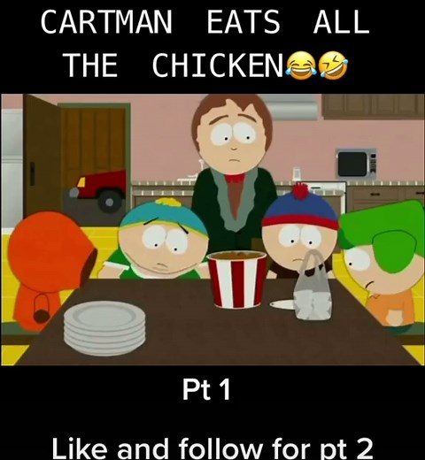 Cartman Devours All the KFC Skin in South Park