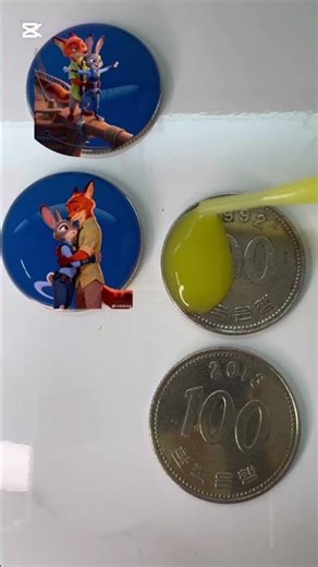 Reversed Zootopia Love Badge Animation #satisfyingvideo #colormixing #minimalart #paintdrops