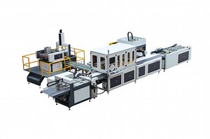 [Hot Item] YAMAHA Autoamtic Visual Position Cardboard Box Making Machine Rigid Box Making Machine for Sweet Box