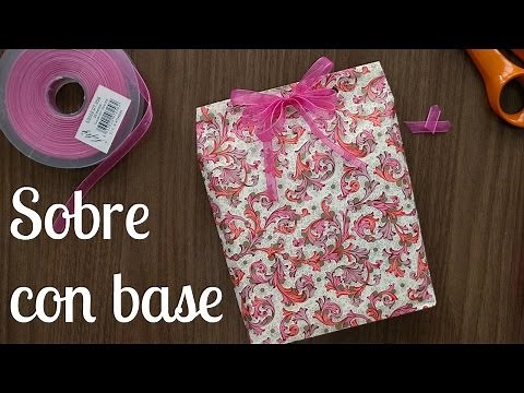 How to make an ENVELOPE WITH BASE - For giftwrapping non rectangular gifts