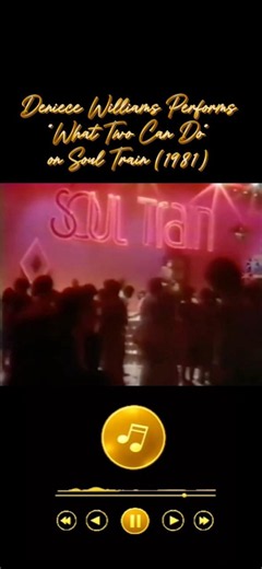 Deniece Williams Performs “What Two Can Do” on Soul Train (1981) #musichistory
