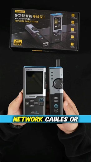 FNIRSI LPM-10A – Smart Cable Tracker, Network Tester & PoE Detector. . If you work with network cables, CCTV systems, routers, modems, or IT infrastructure, this tool can save you time and fix wiring issues instantly. . 📦 FNIRSI LPM-10A Key Features: • 2.4-inch color display • Normal & anti-interference cable tracing • Cable length test (±3.2m accuracy) • RJ45 crimping test • Wiremap & continuity check • PoE detection (mode, standard, voltage) • Port flashing • Network speed test • NCV live-wir