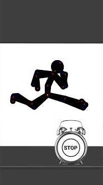 An Animation Tutorial (3 Frame Run?) #animation #pivot #stickman