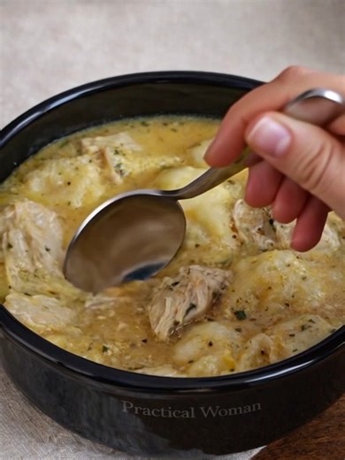 Crock Pot Chicken and Dumplings Recipe Ingredients 1 Onion, diced 6 Boneless skinless chicken thighs 1can Cream of chicken soup 1can Cream of celery soup 2 tbsp.Fresh parsley, chopped 1tsp.Poultry seasoning 2c.Chicken broth 1can Buttermilk refrigerated biscuits 2c.Frozen mixed vegetables, defrosted Black pepper to taste Directions Layer the chopped onion on the bottom of your crockpot. Place the chicken thighs on top of the chopped onion in a single layer. In a mixing bowl, place 1 can of cream 