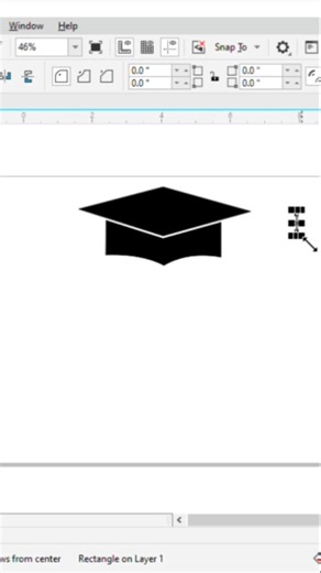 🎓 Graduation Logo Design 🔥Clean & Professional | CorelDRAW👉 Watch till end 👀#youtube shorts #logo