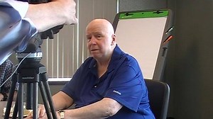 Sandy talks with WKBW's Mike Randall following his 50th anniversary in Buffalo radio broadcast. | WBEN NewsRadio