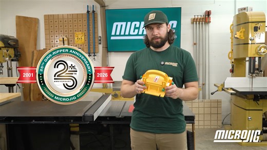 https://www.microjig.com/products/gr-systainer?sca_ref=7546546.S3tELOxVqX For 25 years, MICROJIG has been changing the way woodworkers work — making shops around the world safer, smarter, and more precise. In this video, we celebrate our 25th anniversary and look back at the history of the GRR-RIPPER, the tool that started it all — invented by Henry Wang, a passionate woodworker and engineer who set out to make table saw safety better for everyone. What began as a sketch on a napkin has evolved 