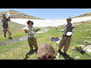 Pure nomadic documentary: Life among the mountains and the spectacular view of the snowy Zagros