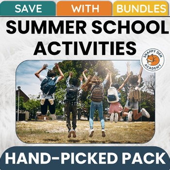Summer School Activities Summer Lessons Middle School Worksheets BUNDLE