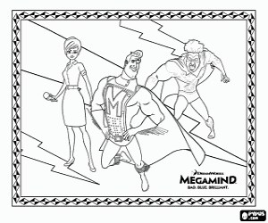 Metroman, Titan and Roxanne coloring page printable game