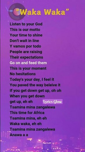 Waka Waka Song Lyrics | Shakira | FIFA World Cup Anthem | Full Lyrics