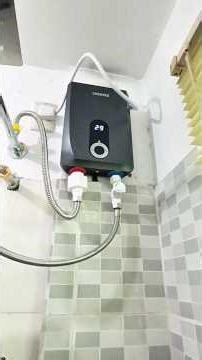 HOW TO INSTALL 220V OOKAS WATER HEATER #bathroom #waterheater #shorts