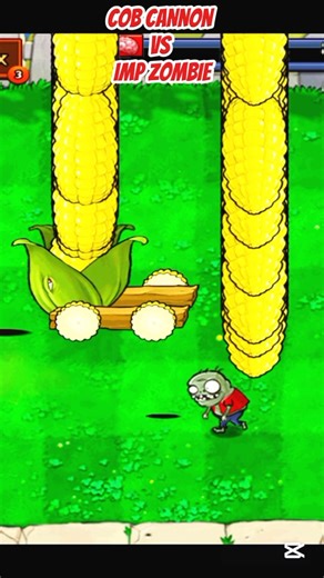 *COB CANNON VS IMP ZOMBIE*#shorts #short #pvz #youtubeshorts #shortvideo #pvzfusion #gaming #games