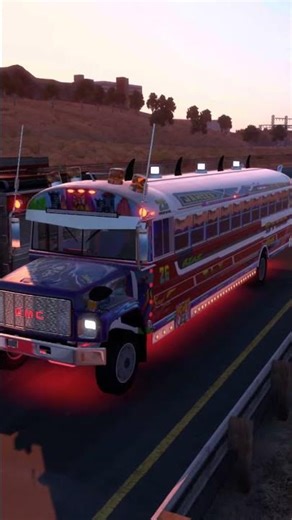 Ats🚚 | Diablo Rojo Panama Bus v1.7 | 🚚#shorts #truck #ats #mods
