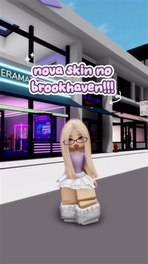 NOVA SKIN no BROOKHAVEN!!! 💜 #roblox #brookhaven #shorts