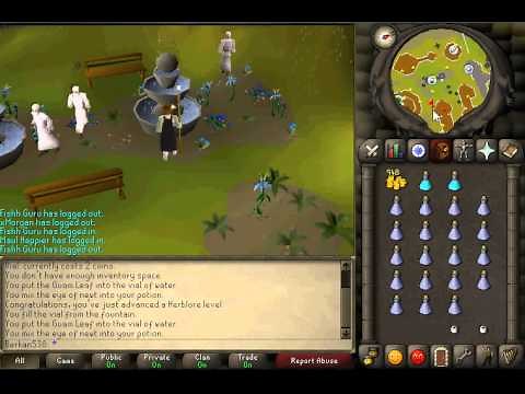 How to make Attack Potion in Runescape 2007