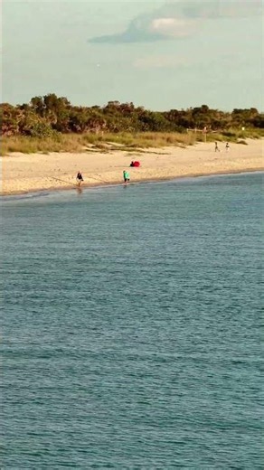 Beach in Venice, Florida at sunset, April 2026. #floridabeach #sunseet