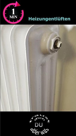 Bleed radiators properly