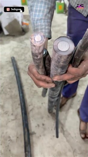 60mm Heavy Aluminium Wire Stripping Live Demo #shorts #rizwansaifi