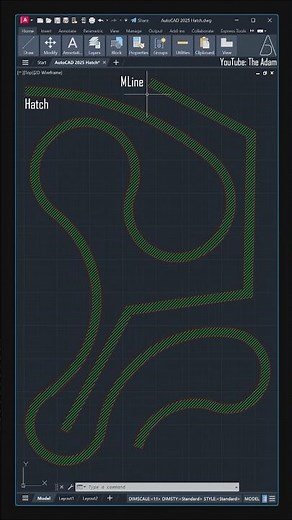 AutoCAD 2025 - Hatch vs MLine - Create Walls #autocad #autocadtutorial #architecture